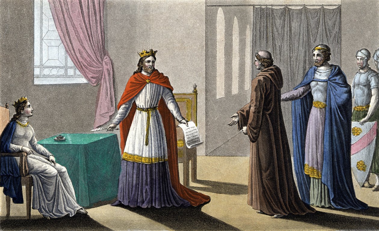 Louis VII began the 2nd Crusade on the advice of Saint Bernard de Clairvaux (San Bernardo di Chiaravalle) and despite the opposition of Abbot Suger, to whom he left the administration of the Kingdom during his absence and that of Queen Alienor of Aquitaine by Ambroise Tardieu
