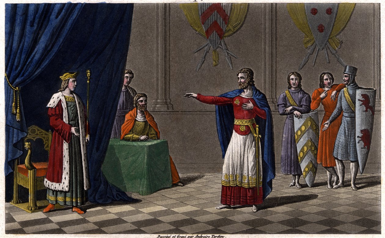 Louis V le Faineant Proclaimed King of France by Ambroise Tardieu