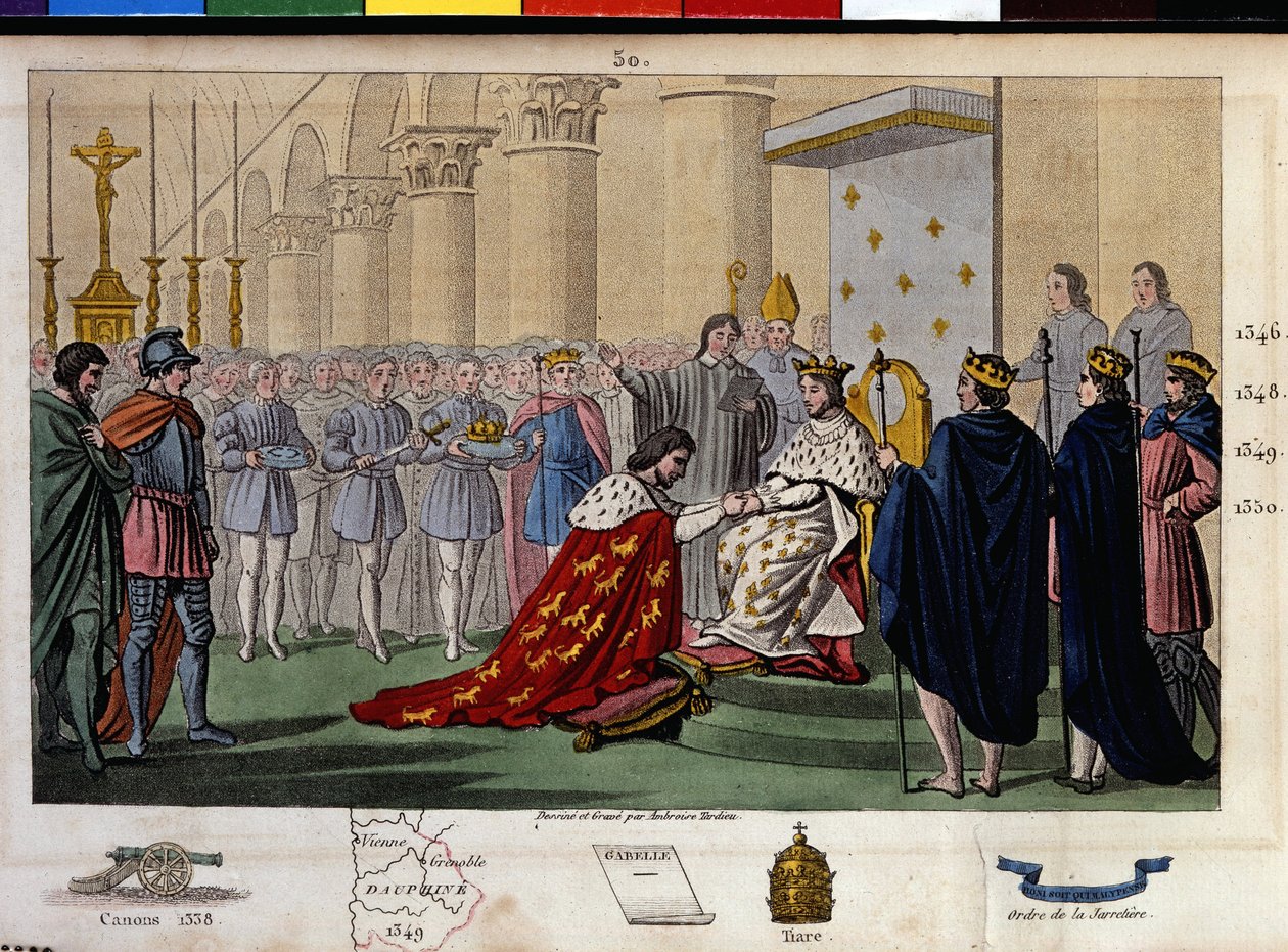 Philip VI of Valois (1294-1350) was recognized as King by the United States in 1328, which rejected the pretensions of Edward III, King of England, grandson of Philip the Fair and Philippe d