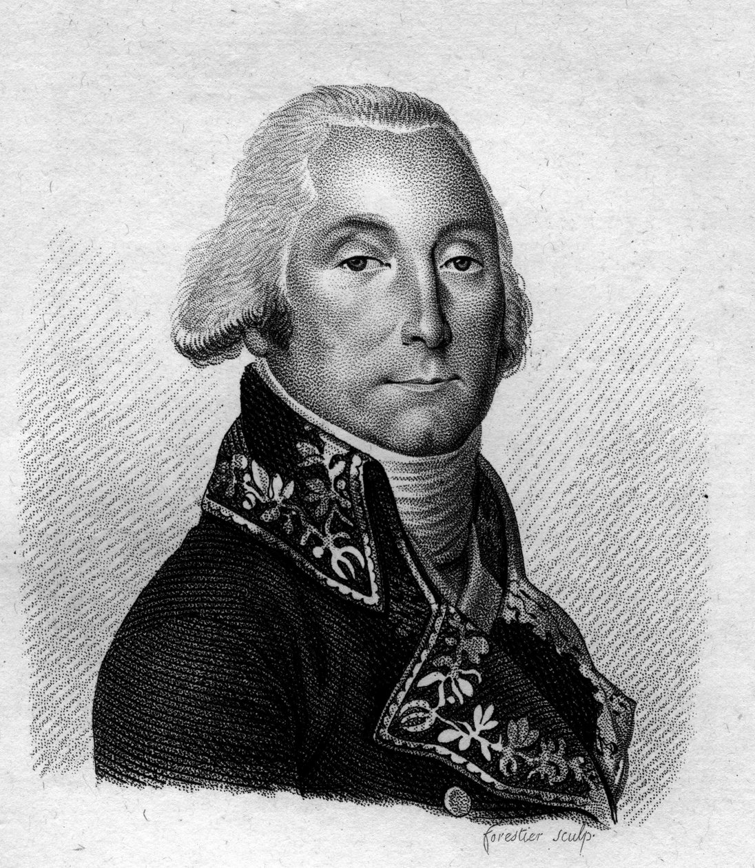 Portrait of Olivier Macoux Rivaud de la Raffiniere, General and Baron of the Empire. Engraved by Ambroise Tardieu in 1818. Stella Collection by Ambroise Tardieu