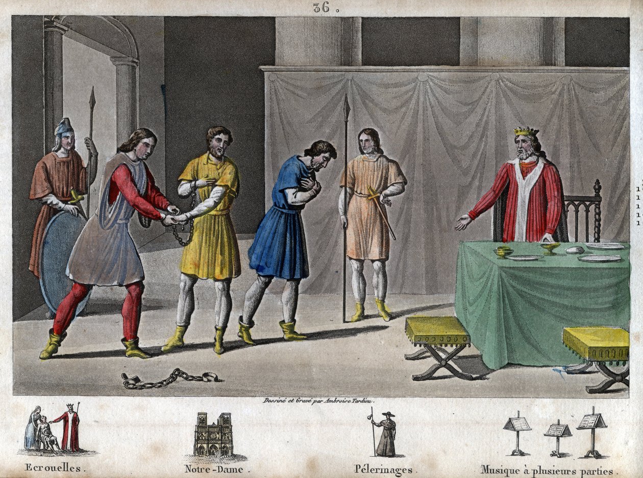 Robert II, the Pious (970 - 1031) Releases Conspirators by Ambroise Tardieu
