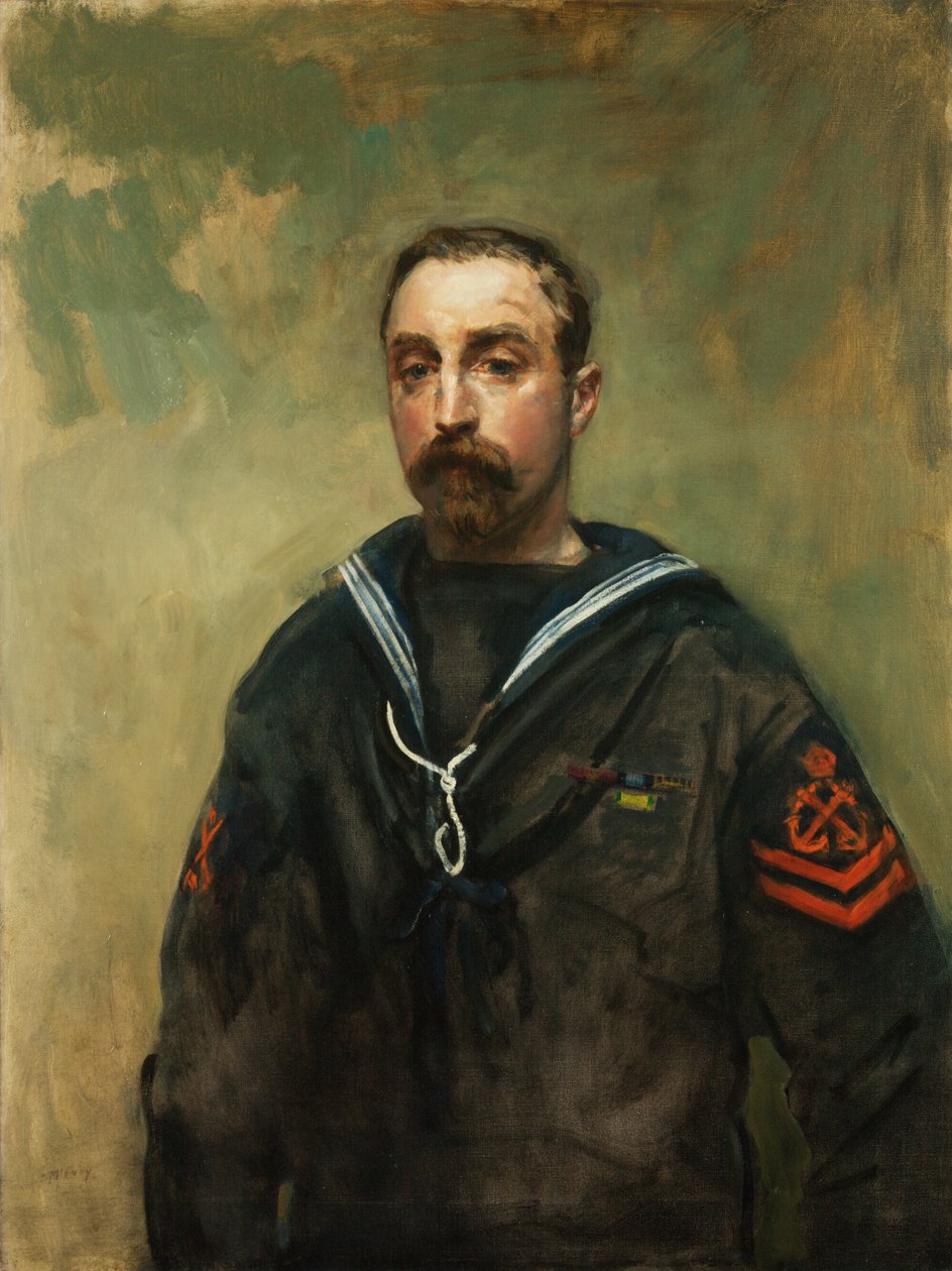 Petty Officer E Pitcher VC, 1918 by Ambrose McEvoy