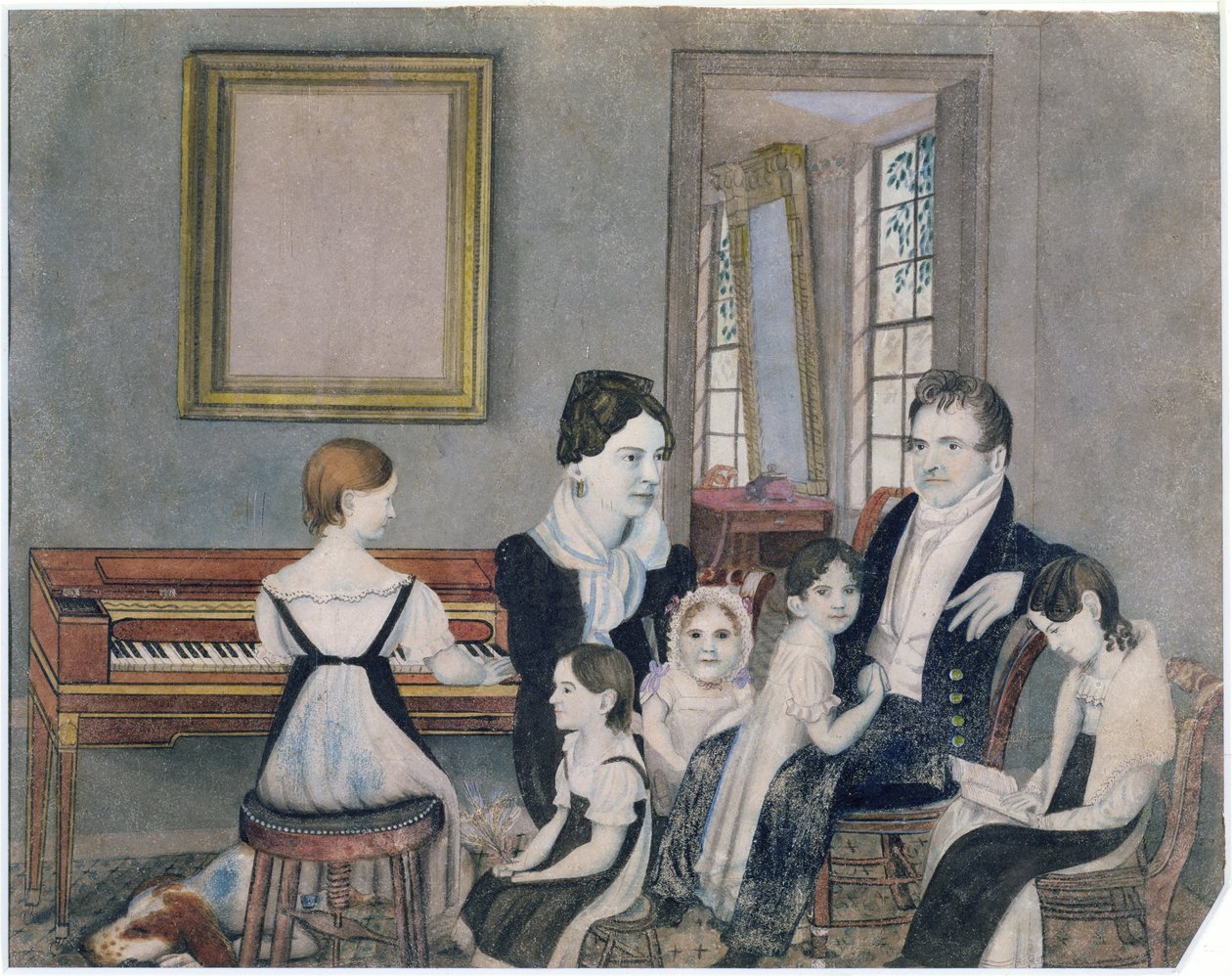 The Schuyler Family, 1824 by Ambrose Andrews