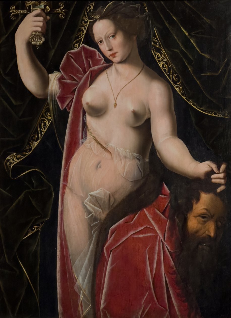 Judith holding up the head of Holofernes, c. 1530-1533 by Ambrosius (after) Benson