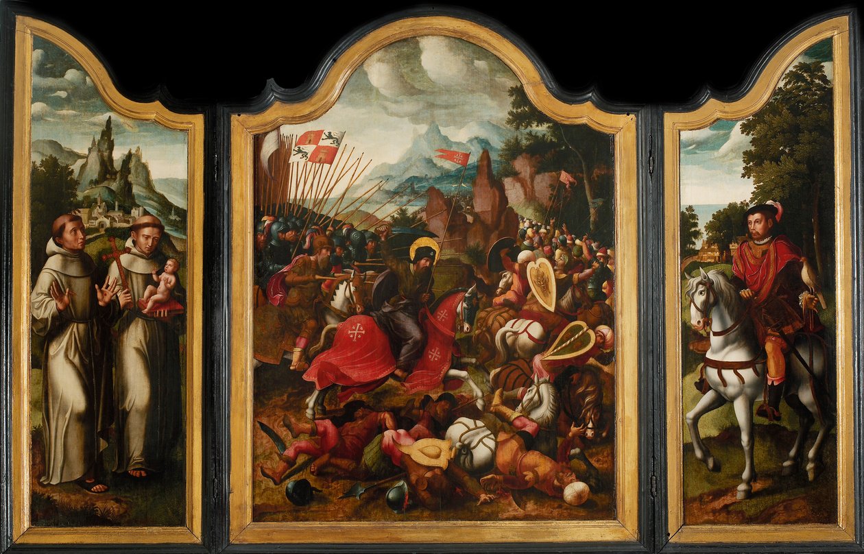 The Battle of Clavijo, ca 1525-1550 by Ambrosius Benson