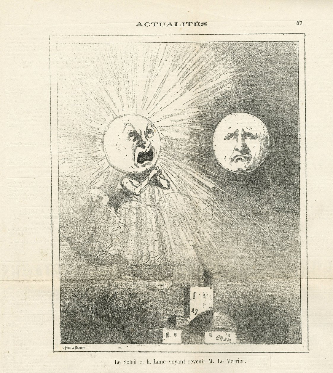 Illustration of Cham (1819-1879) in Le Charivari by Amédée de Noé