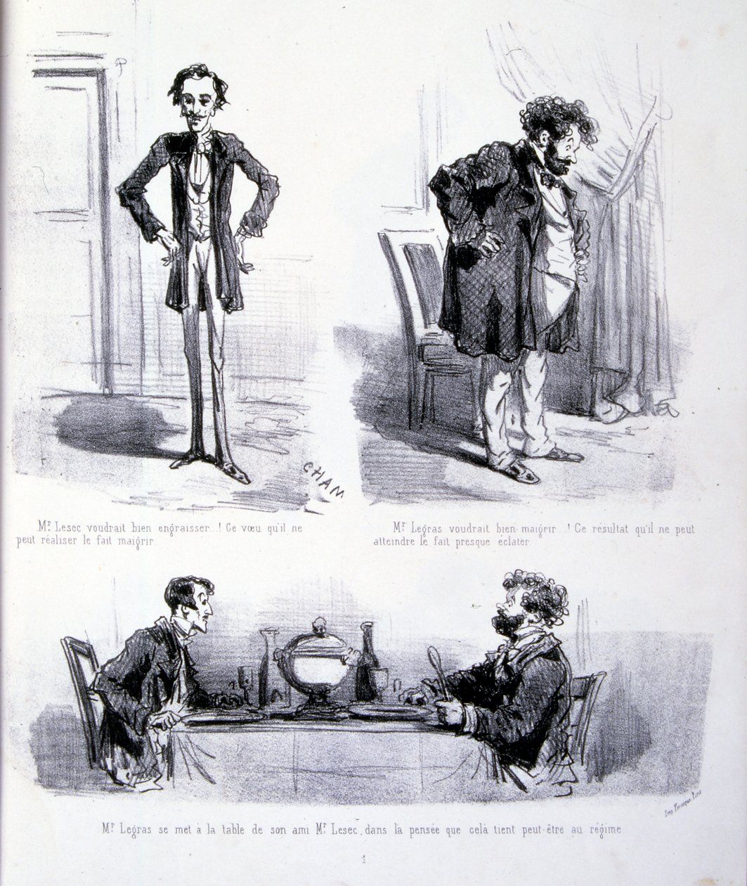 Illustration for The Art of Fattening and Losing Weight by Amédée de Noé