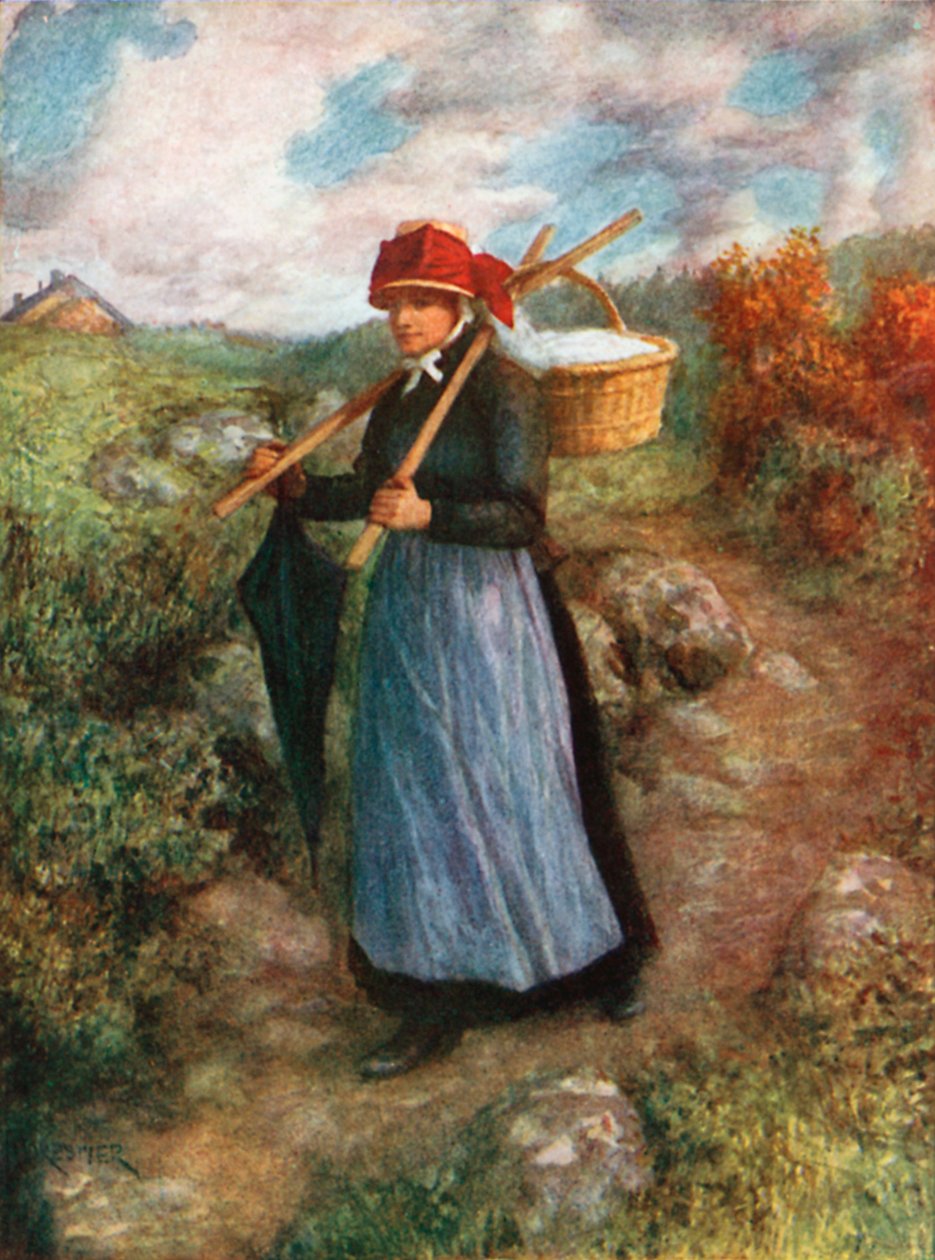 A Peasant Woman of the Ardennes by Amedee (after) Forestier