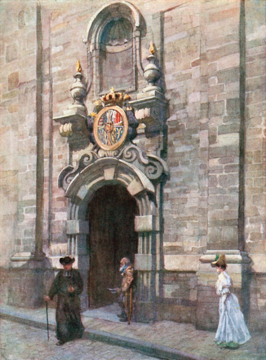 Entrance to the Old Church of the Carmelites, Brussels by Amedee (after) Forestier