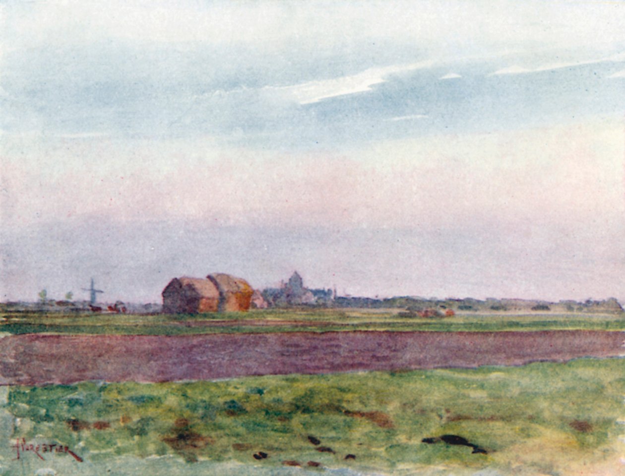The Flemish Plain by Amedee (after) Forestier