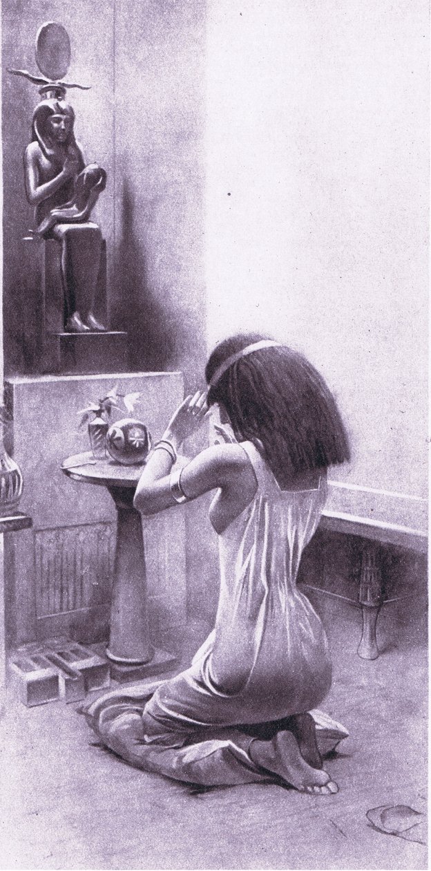 An Egyptian Woman at Her Devotions by Amedee Forestier