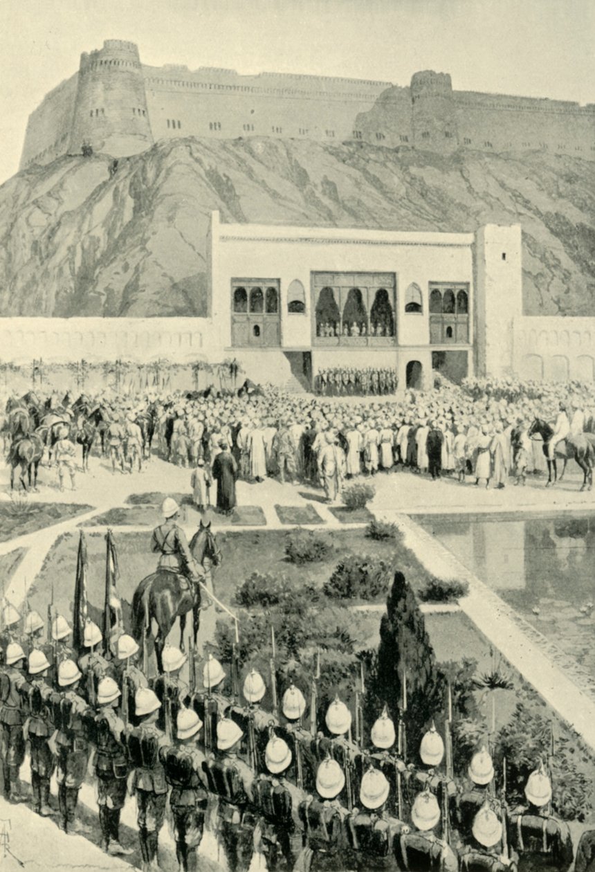 General Roberts Reading His Proclamation at Kabul, October 12, 1879, 1901 by Amedee Forestier