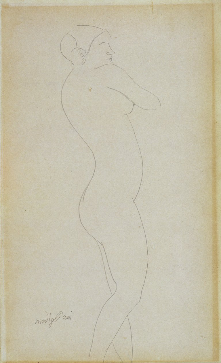 Nude Standing Girl by Amedeo Modigliani