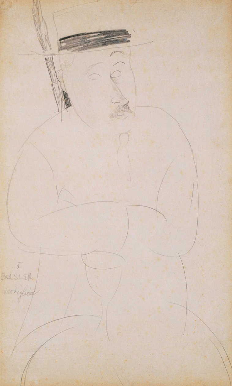 Portrait of Adolphe Basler by Amedeo Modigliani