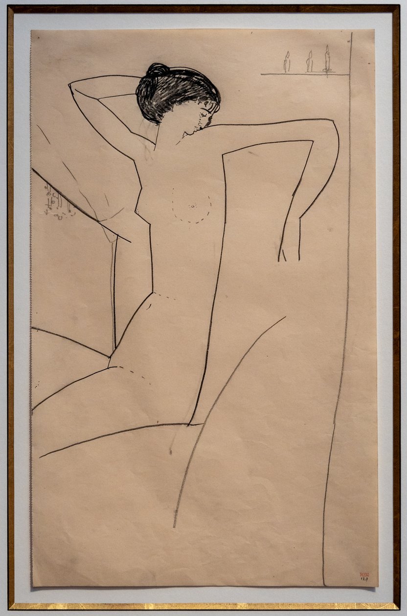 Anna Akhmatova, Seated Nude, Head Leaning on Left Shoulder by Amedeo Modigliani