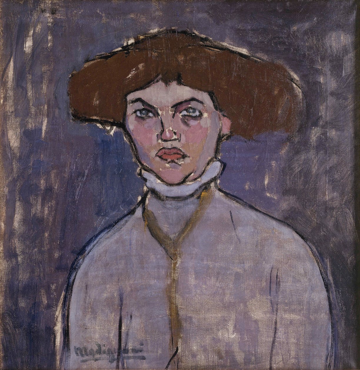 Bust of a Young Woman by Amedeo Modigliani