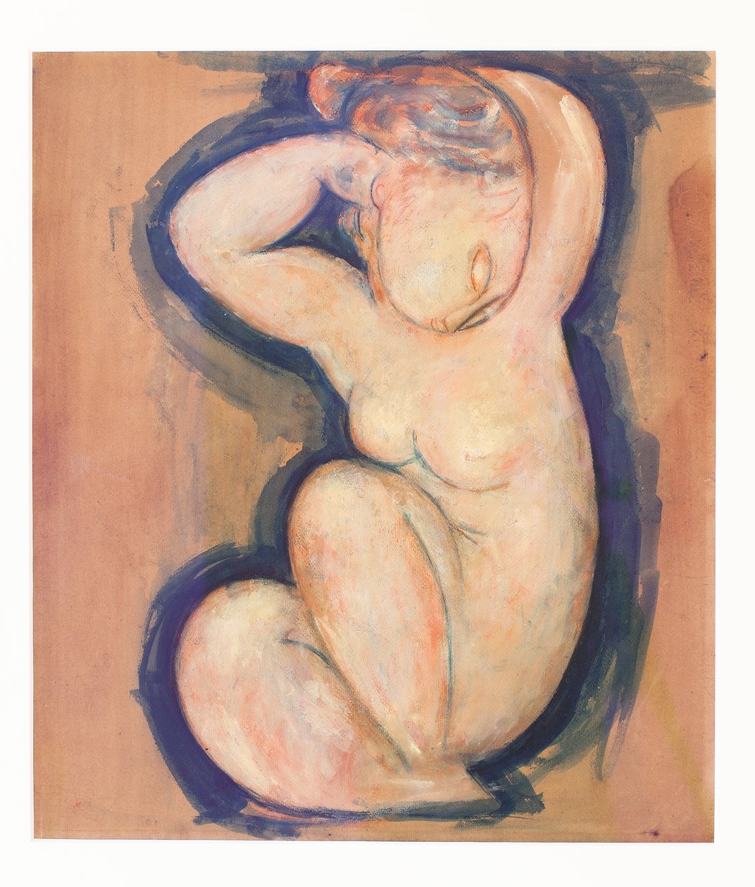 Caryatid, circa 1914 by Amedeo Modigliani