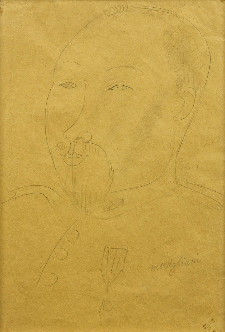 Guillaume Apollinaire as a Soldier by Amedeo Modigliani