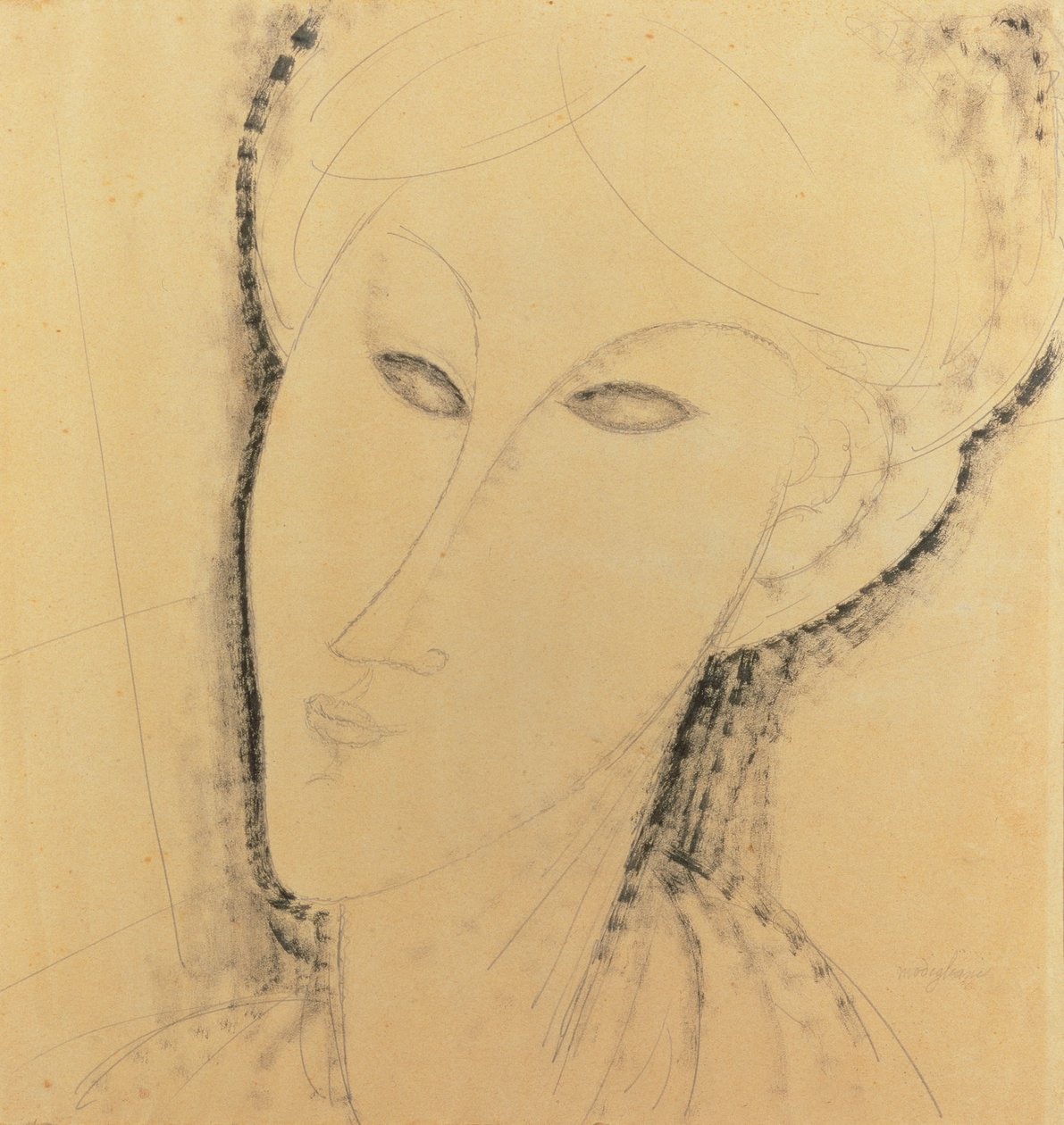 Head of a Woman by Amedeo Modigliani