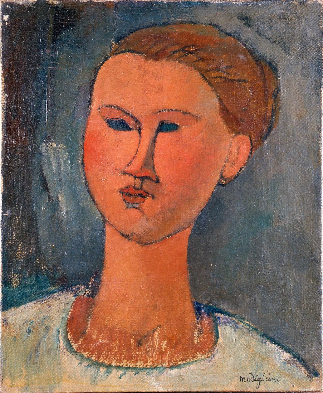 Head of a Young Woman by Amedeo Modigliani