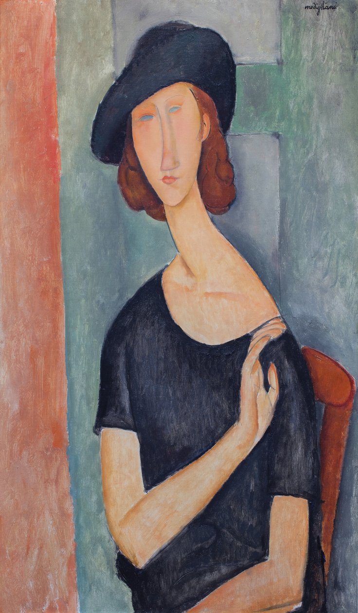 Jeanne Hébuterne with a Hat by Amedeo Modigliani