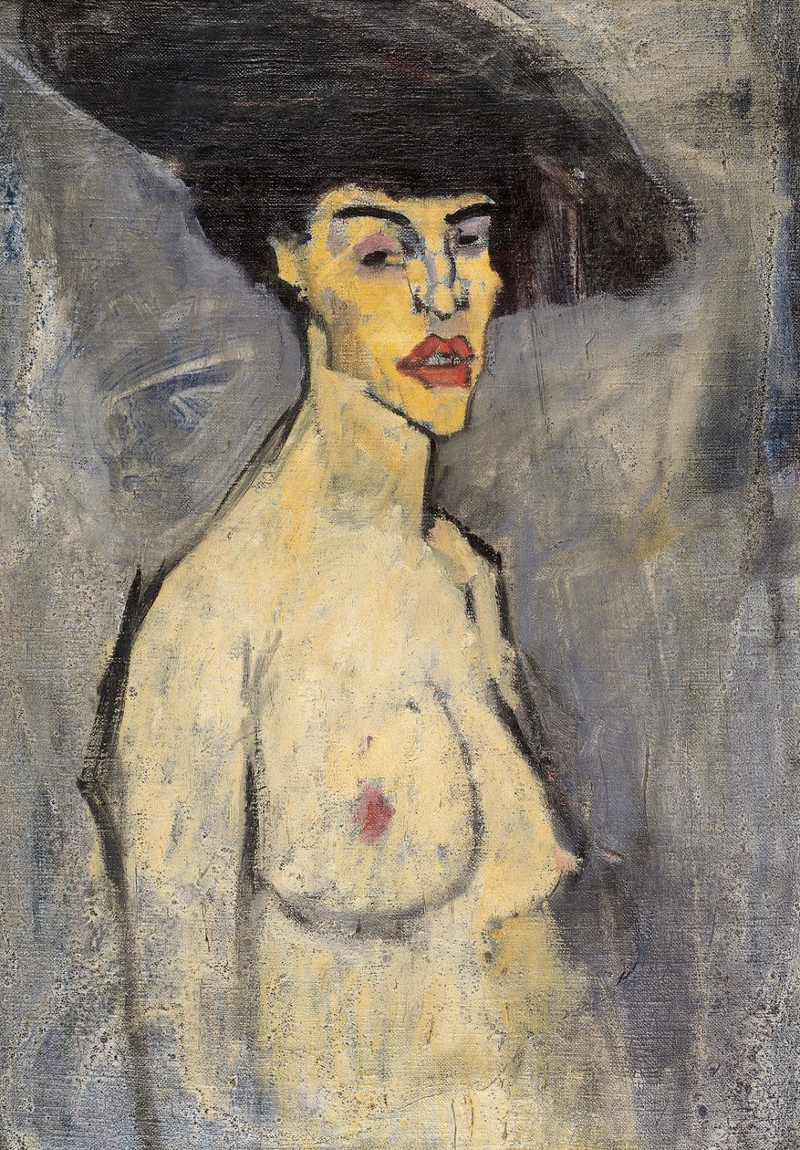Nude with a Hat by Amedeo Modigliani