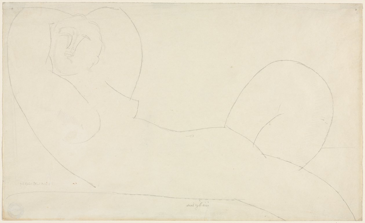 Reclining Female Nude by Amedeo Modigliani