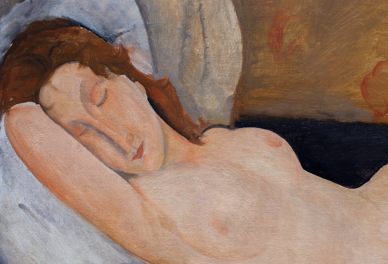 Reclining Nude, Right Arm Folded Under Arm by Amedeo Modigliani