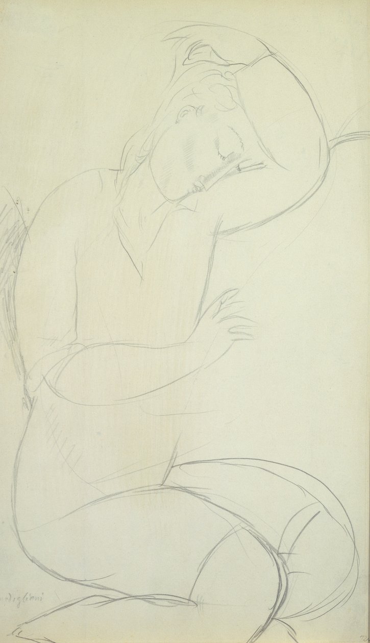 Sleeping Woman by Amedeo Modigliani