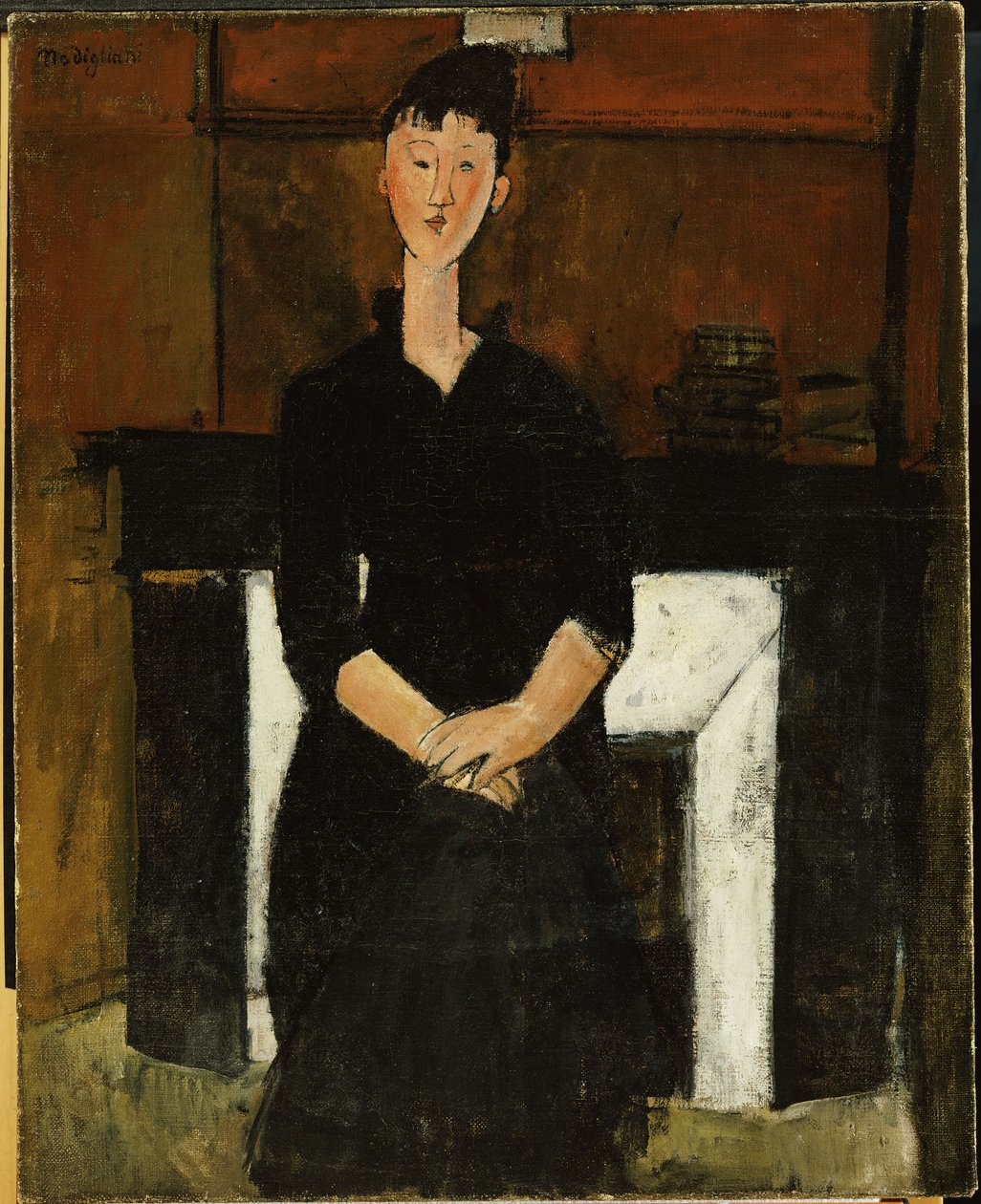 Woman Seated by a Fireplace by Amedeo Modigliani