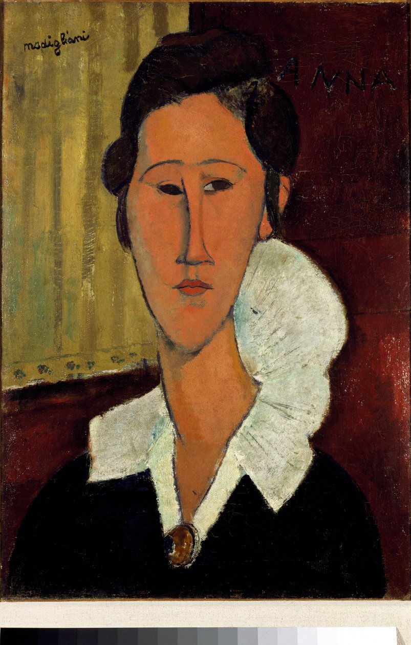 Woman with the Collar or Portrait of Anna Zborowska by Amedeo Modigliani