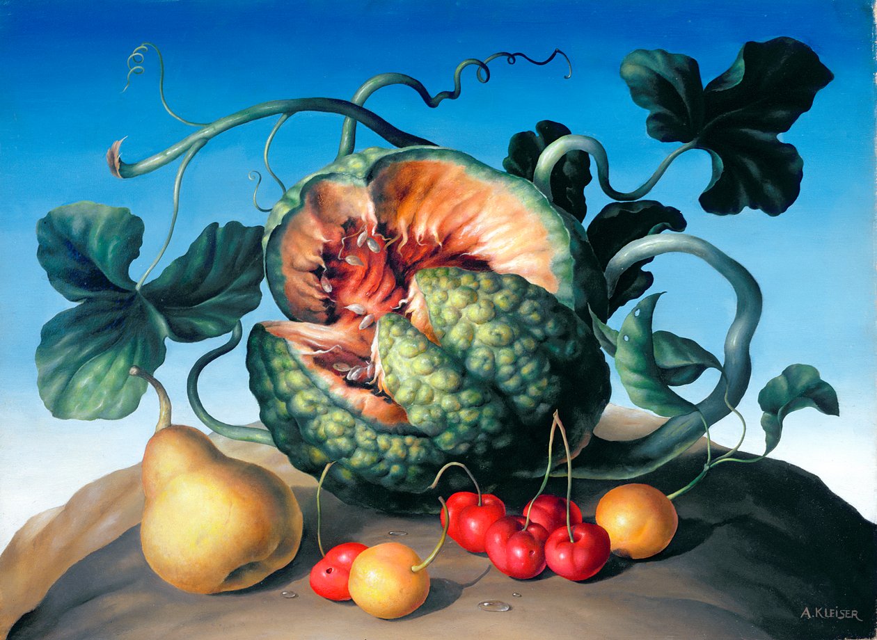 Melon on a mountain by Amelia Kleiser
