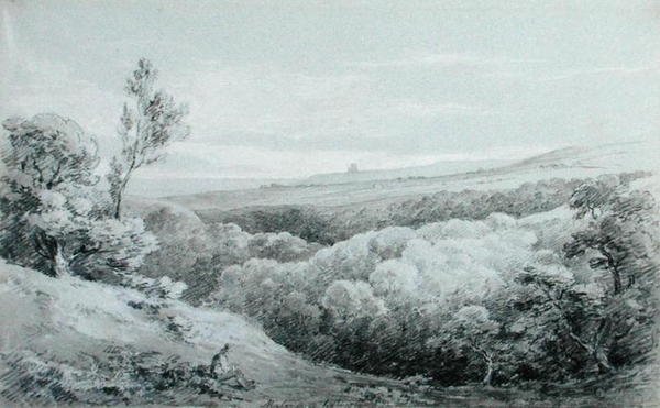 Whitby Abbey, from Mulgrave by Amelia Long