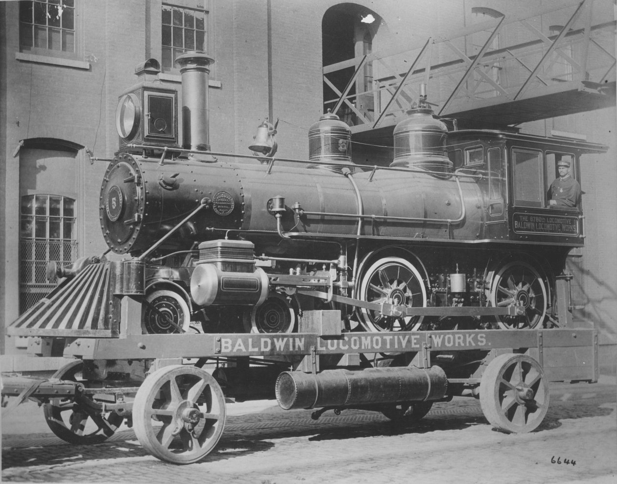 Baldwin Locomotive Works, Trades Exhibit, Constitutional Centennial Celebration, Philadelphia, Pennsylvania, 1887 by American Photographer