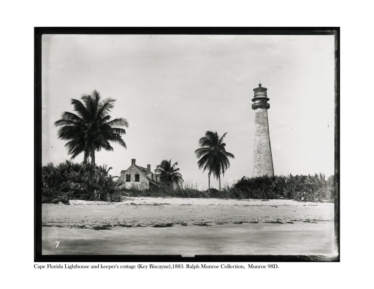 Cape Florida Lighthouse and the keeper