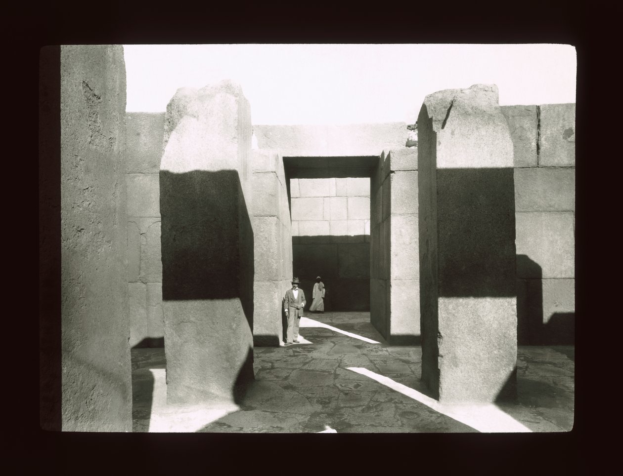 Granite temple near the Pyramid of Khephren, Gizeh, 4th Dynasty by American Photographer