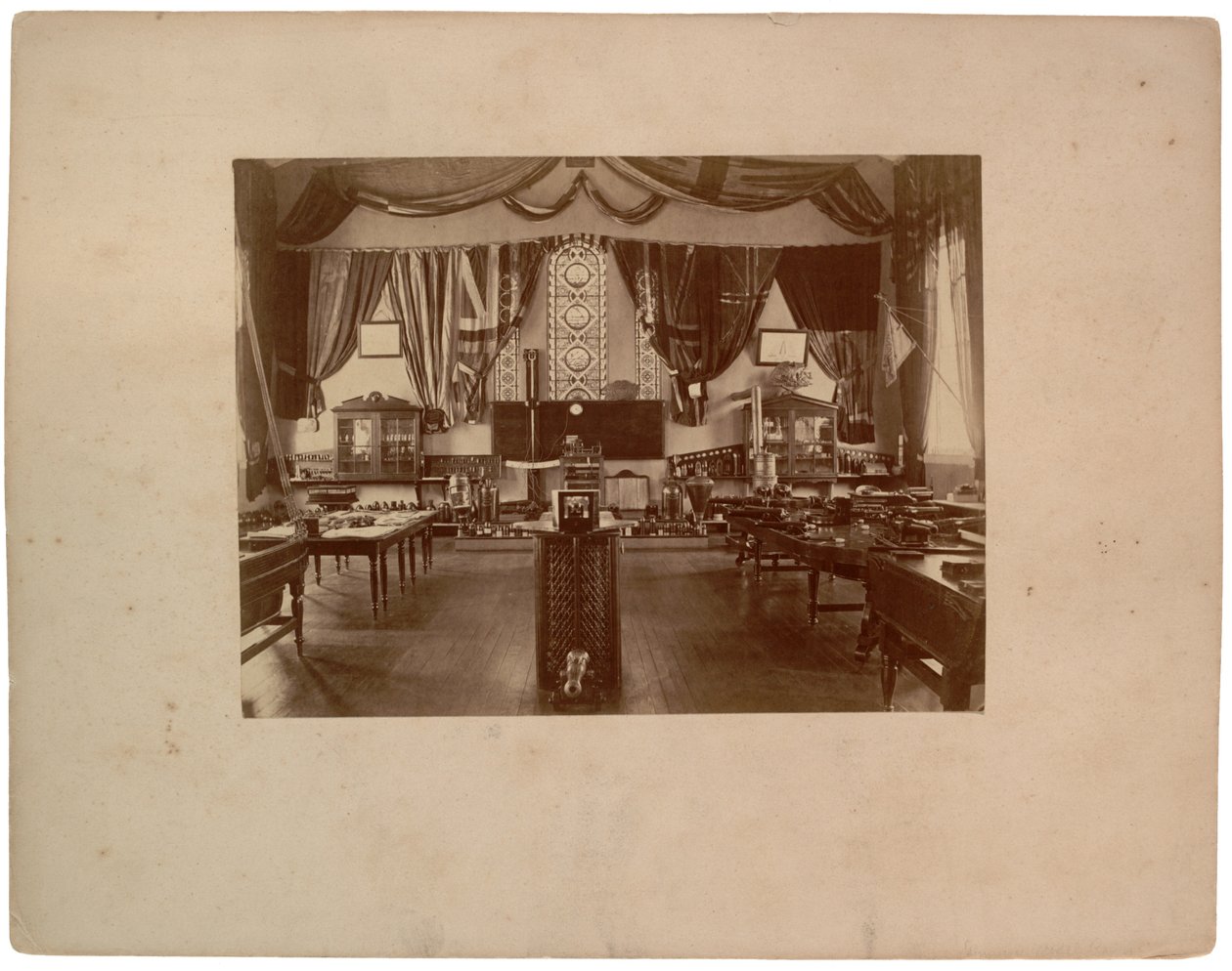 Gunnery model room, c.1870 by American Photographer