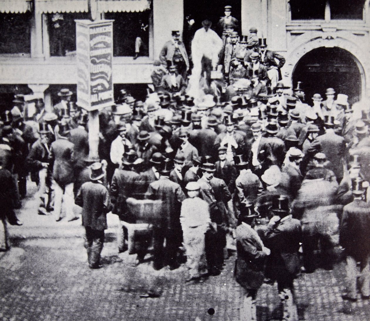New York Gold Exchange, 1863 by American Photographer