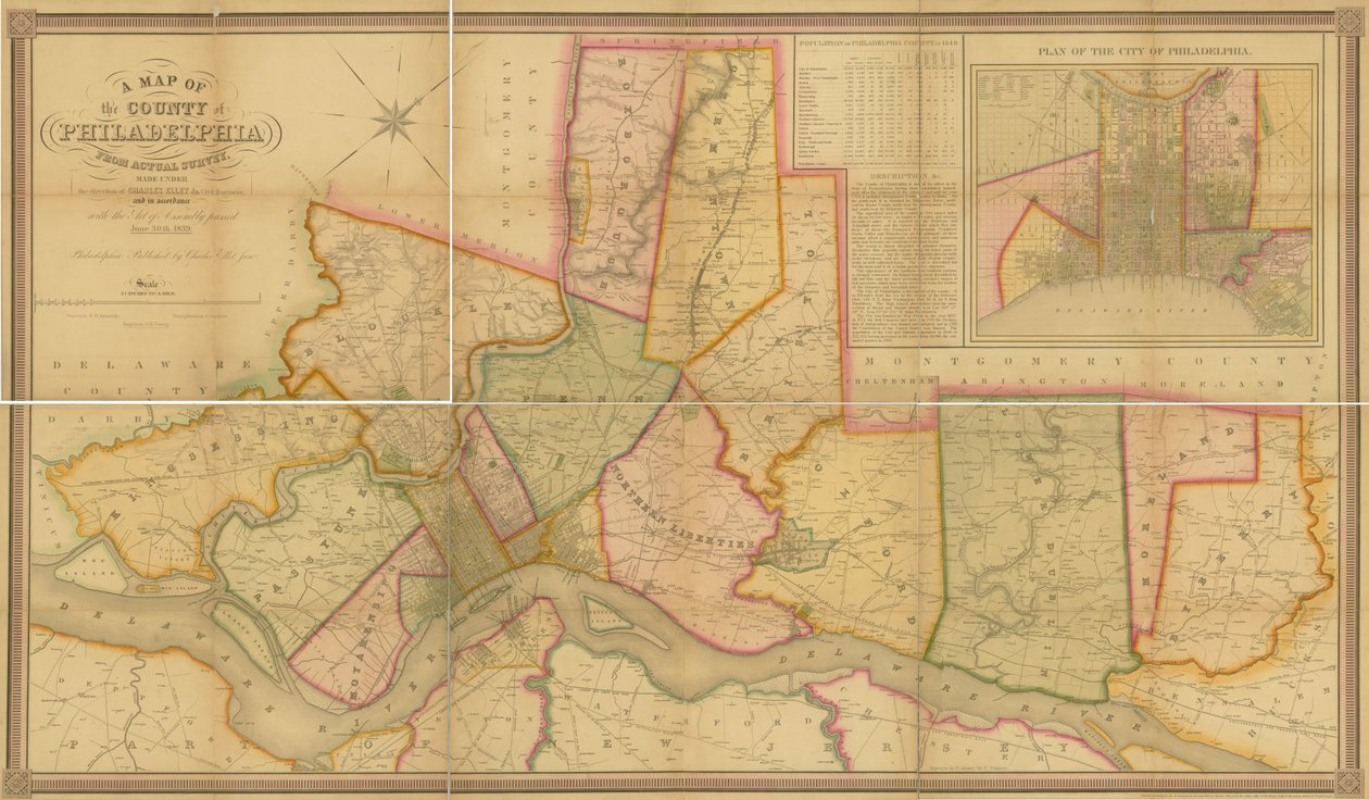 A Map of the County of Philadelphia, from Actual Survey by American School