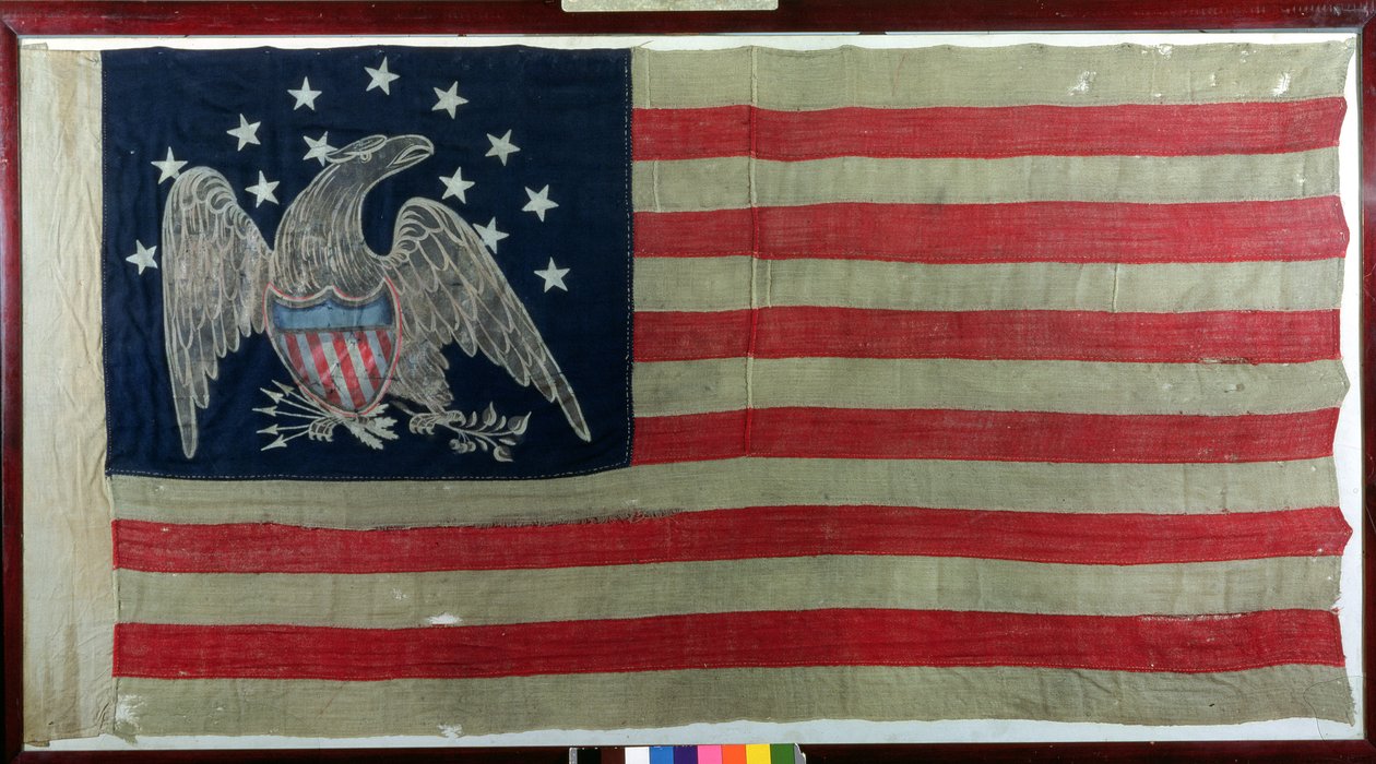 American flag, c.1781 by American School