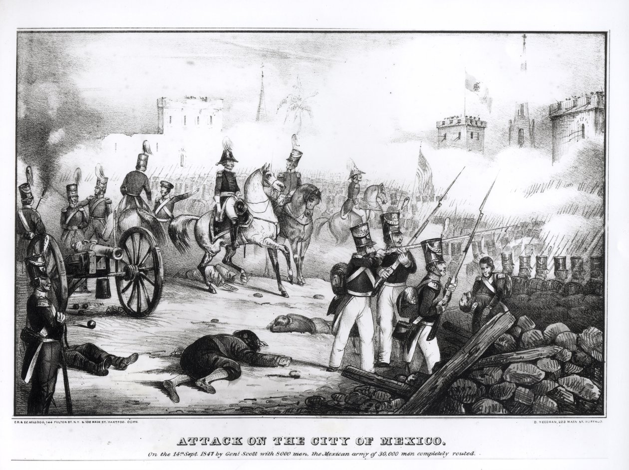 Attack on the City of Mexico, 14th September 1847 by American School