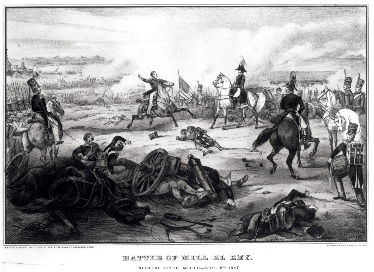 Battle of Mill El Rey, near the City of Mexico, September 8th 1847 by American School