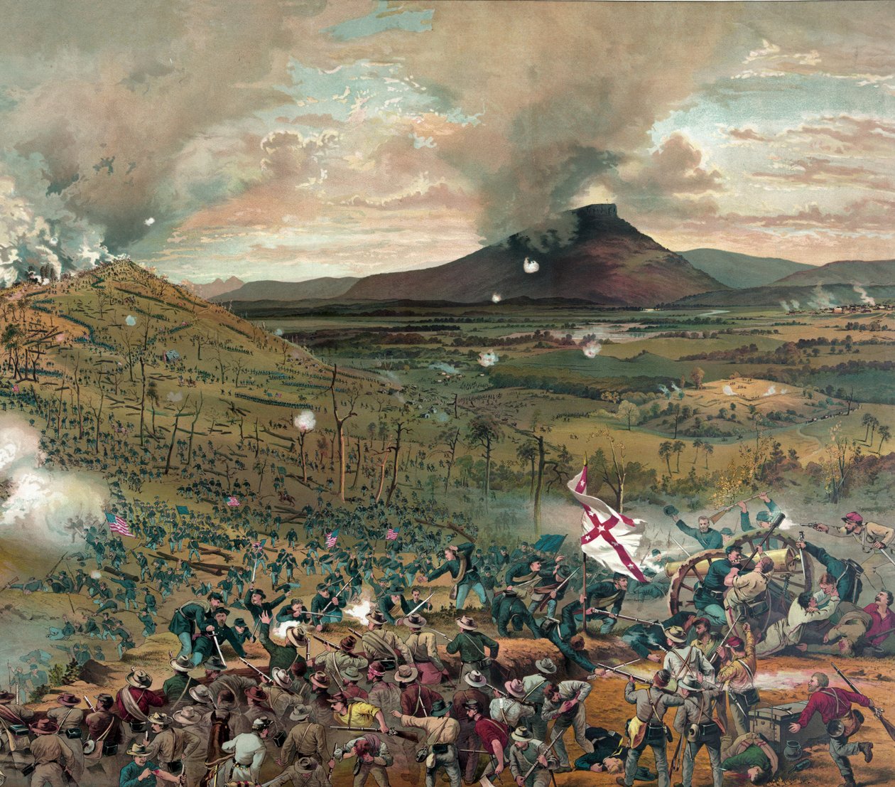 Battle of Mission Ridge, Nov. 25th, 1863 - presented with the compliments of the McCormick Harvesting Machine Company, published 1886 by American School