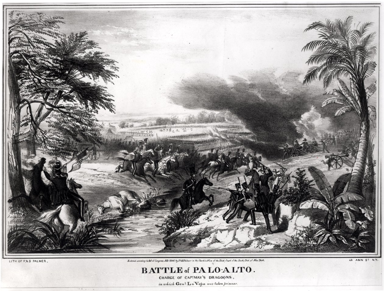 Battle of Palo Alto. Charge of Captain May