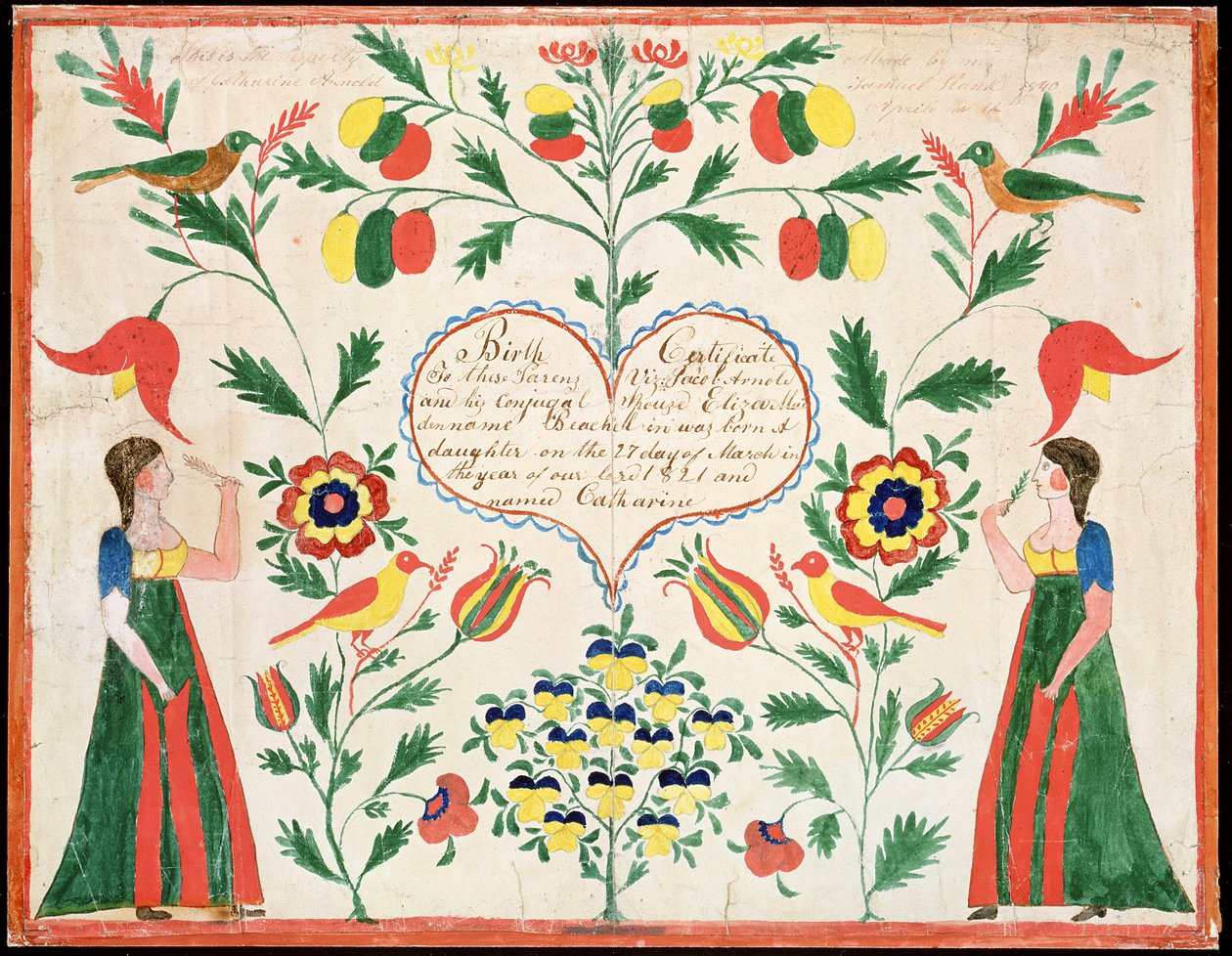 Birth certificate by American School