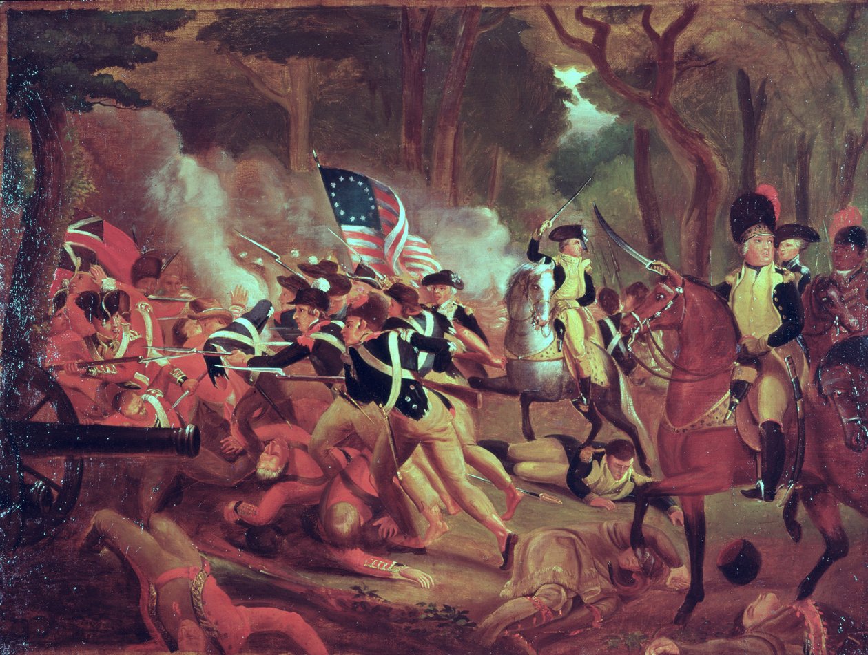 Colonel William Washington at the Battle of Cowpens, South Carolina, 17th January, 1781 by American School
