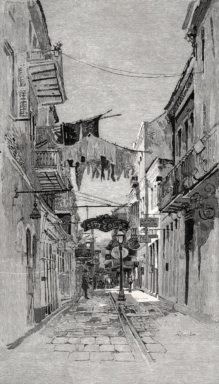 Exchange Alley Looking Toward Canal Street, New Orleans, from 