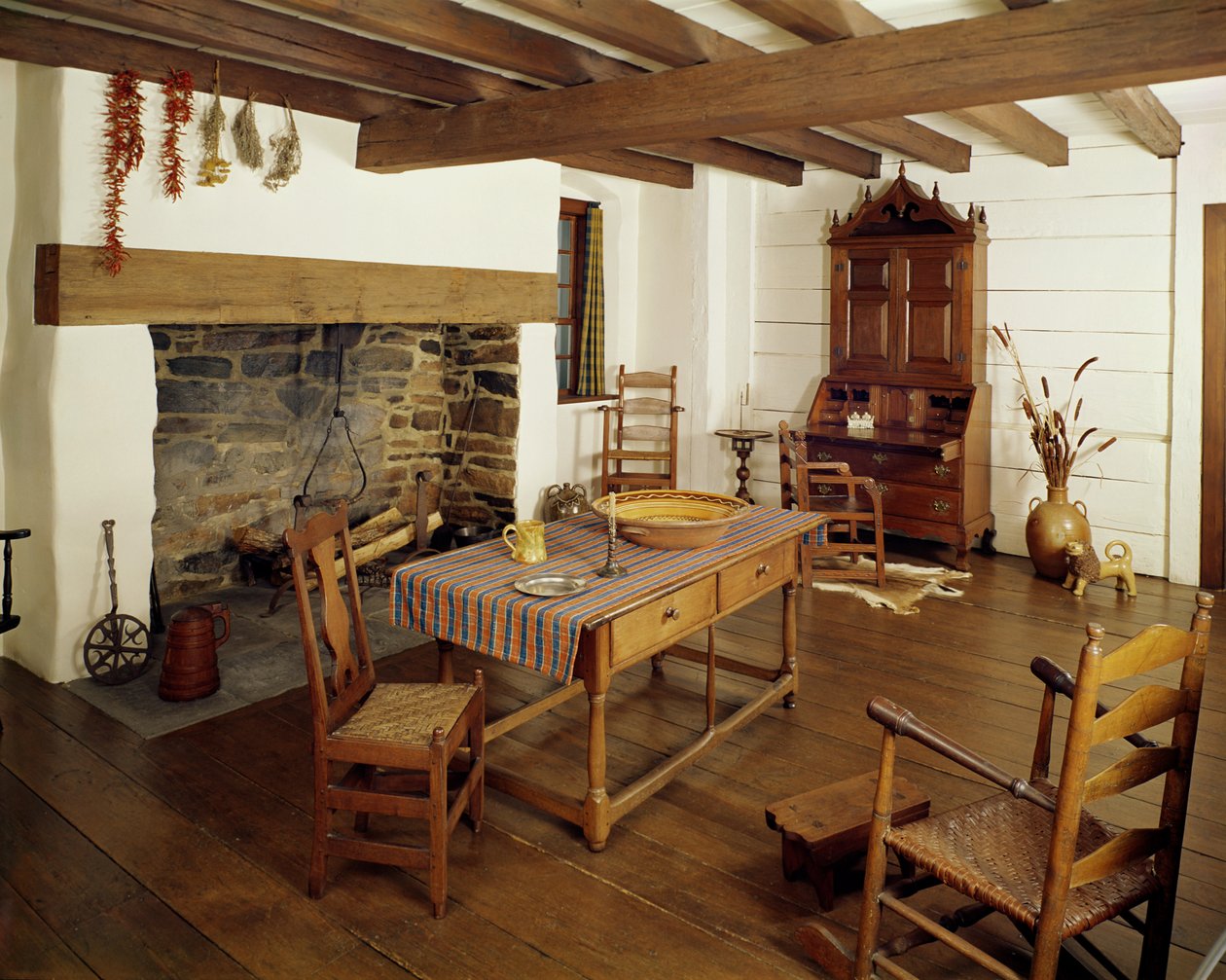 Piedmont Room, Guildford County North Carolina, c.1766 by American School