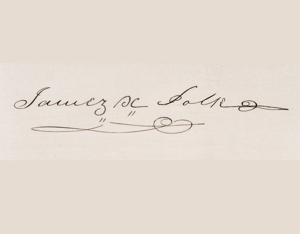 Signature of James Knox Polk by American School