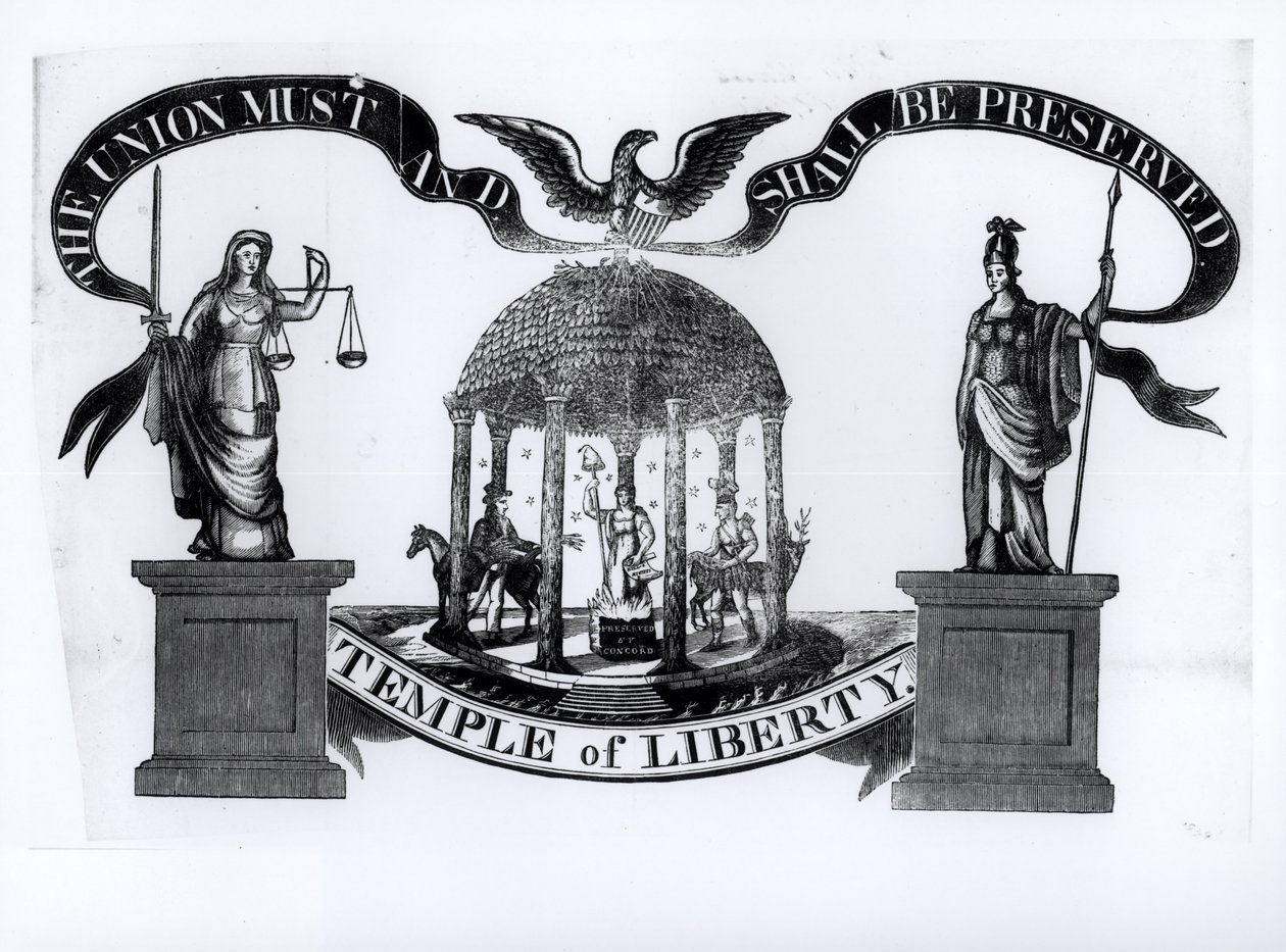 Temple of Liberty, 1834 by American School